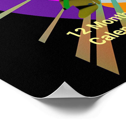 Poster met blazoned paarden en Rider (Hoek)