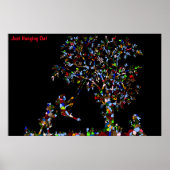 Poster met boomschaaftekening (Voorkant)