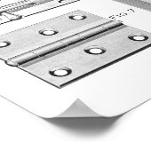  Poster met bouten en scharnieren (Hoek)