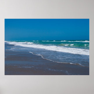 Poster met brede warme golven middelste cove