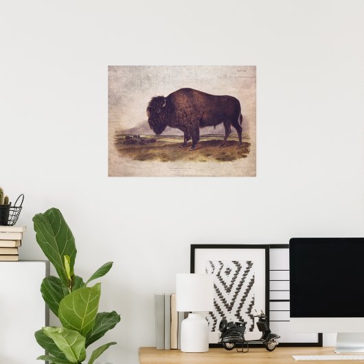  Poster met buffel of ontkoppelpapier (Thuiskantoor)