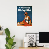 Poster met  Californische afdruk (Thuiskantoor)