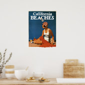 Poster met  Californische afdruk (Keuken)