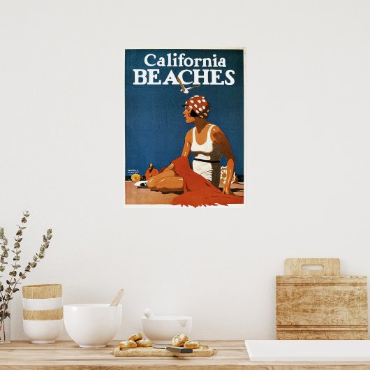 Poster met  Californische afdruk (Keuken)