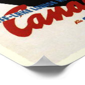 Poster met Canadian Rockies Ski Print (Hoek)