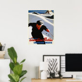 Poster met Canadian Rockies Ski Print (Thuiskantoor)