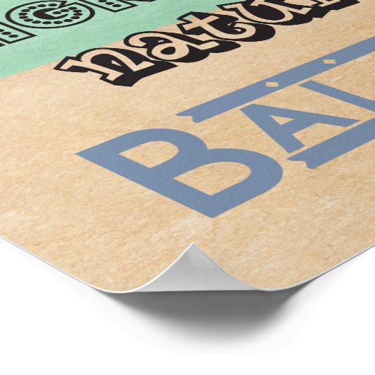 Poster met Chiropractische woorden (Hoek)