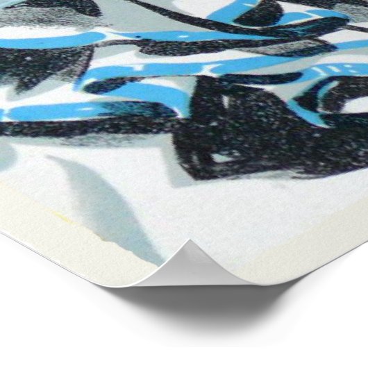 Poster met  Circus Clown Print (Hoek)