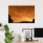 Poster met citaat. (Thuiskantoor)