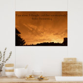 Poster met citaat. (Keuken)