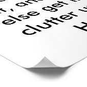 Poster met Citaat van Hank Williams: "Een man heef (Hoek)