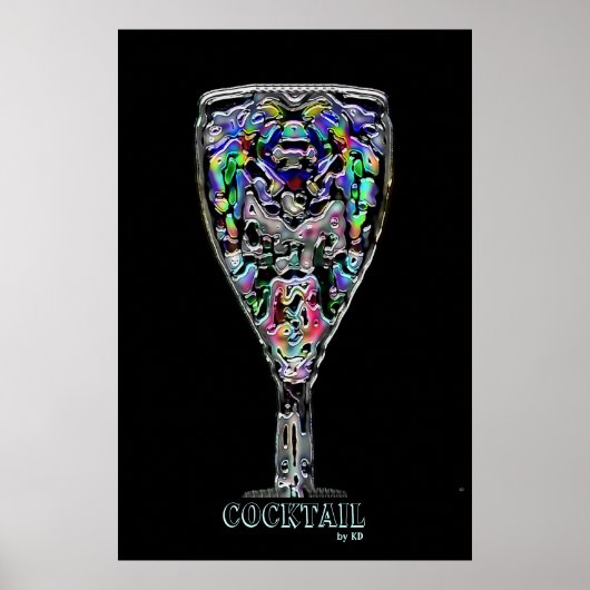 Poster met cocktailomlijsting (Voorkant)