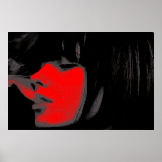 Poster met Cool Girl Print versie Twee (Voorkant)