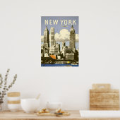 Poster met Cool  New York Print (Keuken)