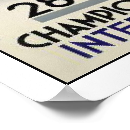 Poster met Cool Ski Poster uit Frankrijk (Hoek)