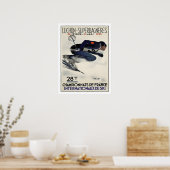 Poster met Cool Ski Poster uit Frankrijk (Keuken)