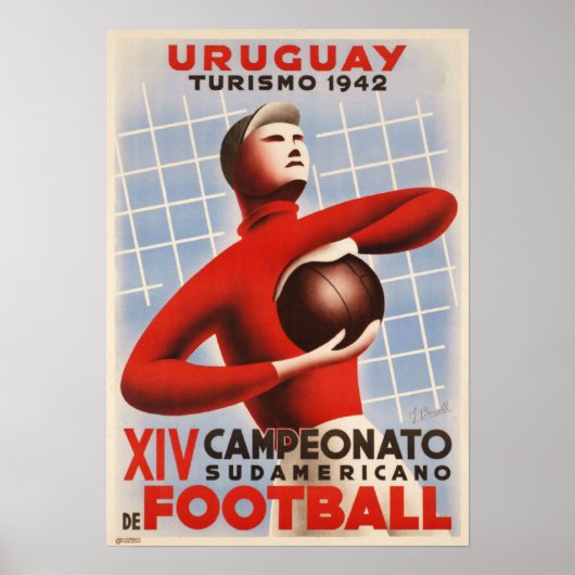 Poster met Copa de America Soccer Print (Voorkant)
