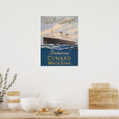 Poster met cruiseschepen Adverteren Poster (Keuken)