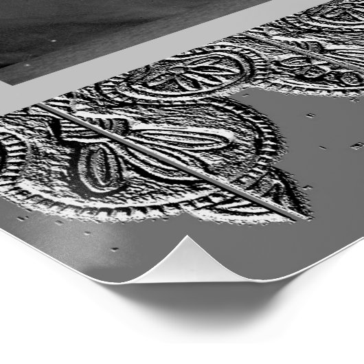 Poster met  danseres Kyra (Hoek)