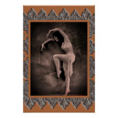 Poster met  danseres Kyra (Voorkant)