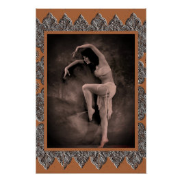 Poster met  danseres Kyra