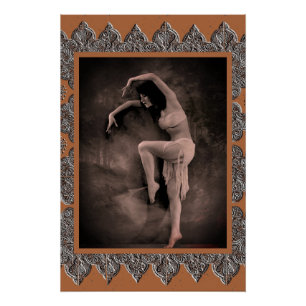 Poster met danseres Kyra