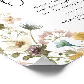 Poster met datum pot wildflower (Hoek)