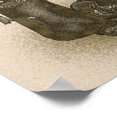 Poster met de beste hand van Cowgirl (Hoek)