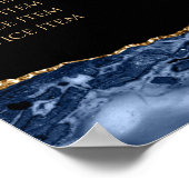 Poster met de blauwe goudprijs (Hoek)