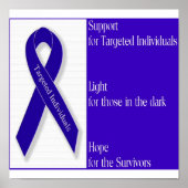 Poster met de Logo van het Indigo Ribbon (Voorkant)