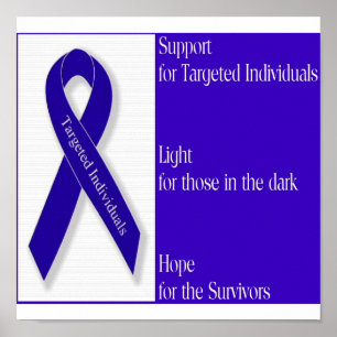 Poster met de Logo van het Indigo Ribbon