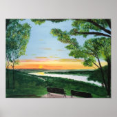 Poster met de Ohio River scene (Voorkant)