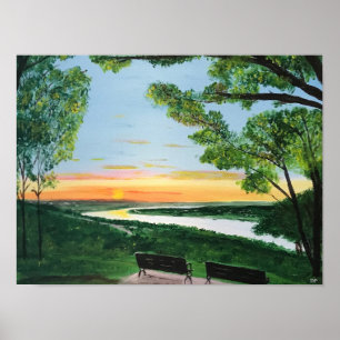 Poster met de Ohio River scene