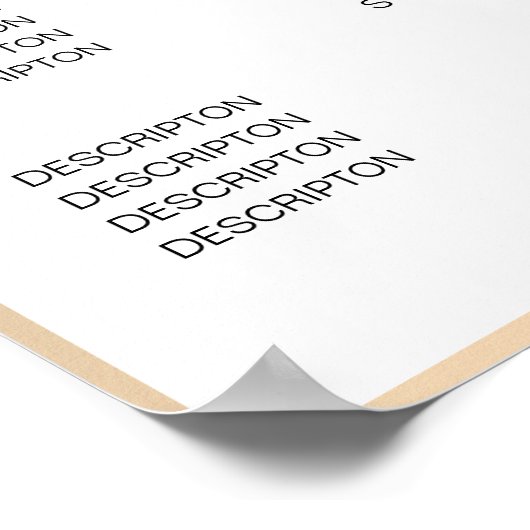 Poster met de prijslijst voor gouddiamant (Hoek)