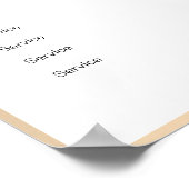 Poster met de prijslijst voor gouddiamant (Hoek)