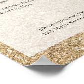 Poster met de prijslijst voor goudglitter-zout (Hoek)