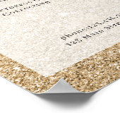 Poster met de prijslijst voor goudglitter-zout (Hoek)