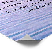 Poster met de scriptie Peaceful Waters (Hoek)