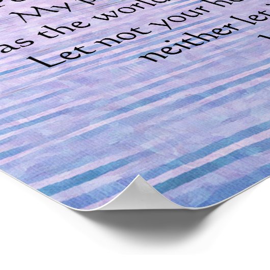 Poster met de scriptie Peaceful Waters (Hoek)