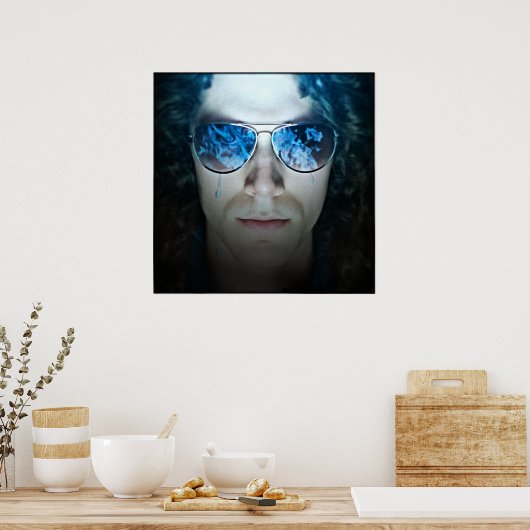 Poster met de titel "Aquas Oculo" #3 (Keuken)