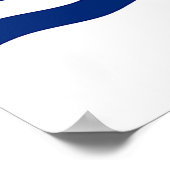 Poster met de vlag van Cincinnati, Ohio, VS (Hoek)