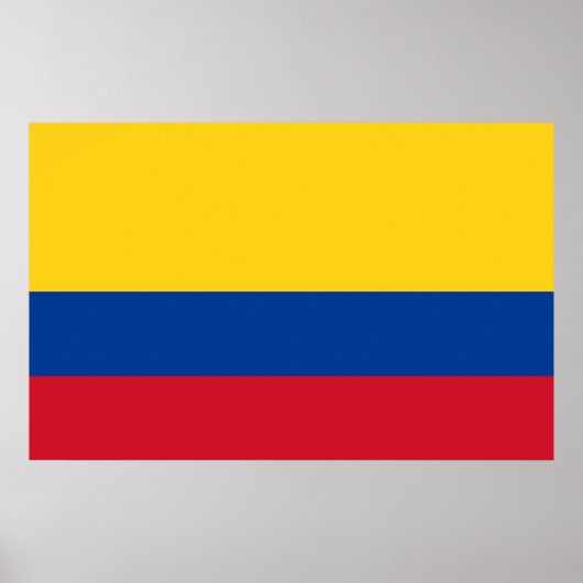 Poster met de vlag van Colombia (Voorkant)