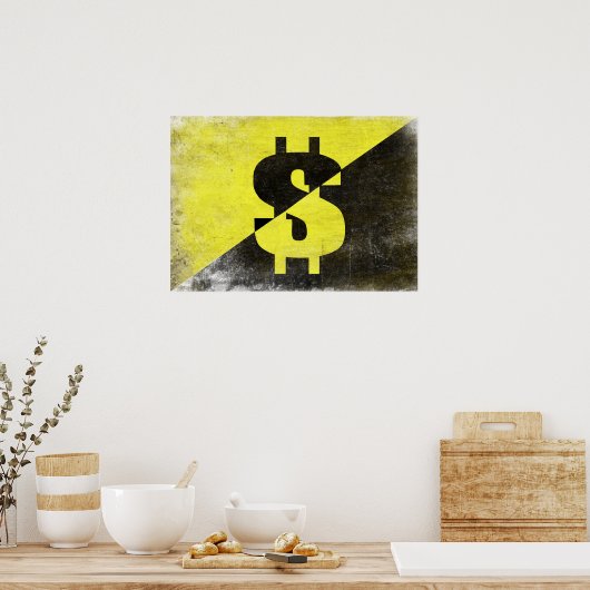 Poster met de vlag van Cool Anarcho-Capitalist (Keuken)