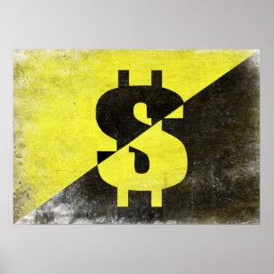 Poster met de vlag van Cool Anarcho-Capitalist