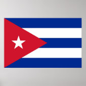 Poster met de vlag van Cuba (Voorkant)