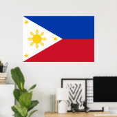 Poster met de vlag van de Filipijnen (Thuiskantoor)
