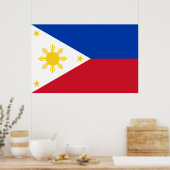 Poster met de vlag van de Filipijnen (Keuken)