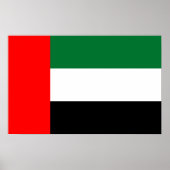 Poster met de vlag van de Verenigde Arabische Emir (Voorkant)