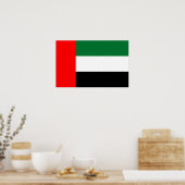 Poster met de vlag van de Verenigde Arabische Emir (Keuken)