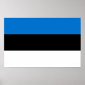Poster met de vlag van Estland (Voorkant)